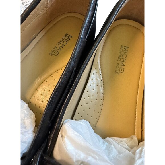 Michael Kors Sutton Moc Leather Loafers Black Size 9M - Picture 13 of 14